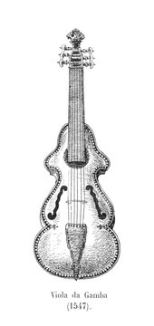 Viola da Gamba 1547. Date: circa 1547