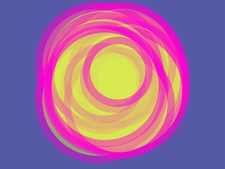 Abstract background.  Multicolored circles and different sizes on a colored background