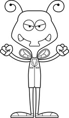 Cartoon Angry Doctor Fly