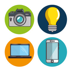 social media icons set vector illustration graphic design