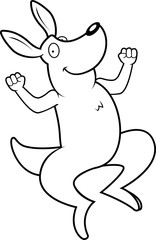 Fototapeta premium Kangaroo Jumping