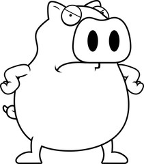 Fototapeta premium Angry Pig