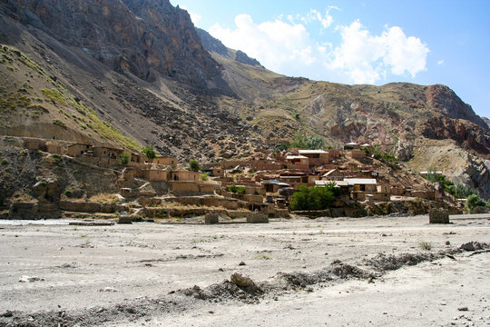 Village and landscape in Tajikistan