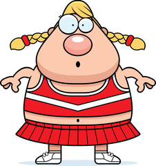 Surprised Cartoon Cheerleader