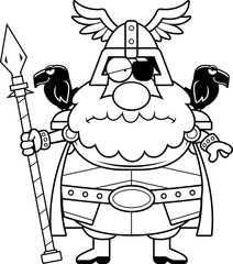 Sad Cartoon Odin