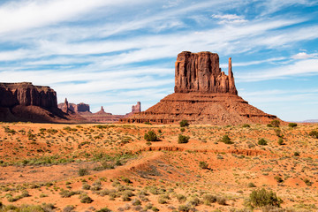 Fototapeta na wymiar Monument Valley on the border between Utah and Arizona, United States