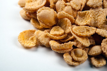 Pile of caramel cornflakes