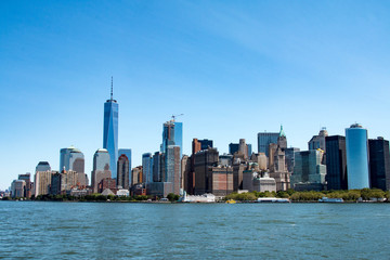Fototapeta na wymiar New York skyline and Lower Manhattan, United States