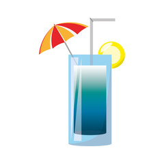 Delicious cocktail isolated