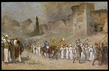 Bible  Old Testament: Joshua and the walls of Jericho.