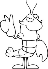 Cartoon Crawfish Peace