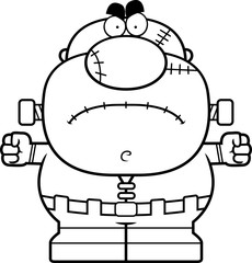 Angry Cartoon Frankenstein