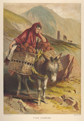 Carrying Turf - Ireland. Date: 1871