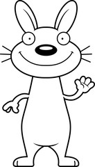 Cartoon Rabbit Waving