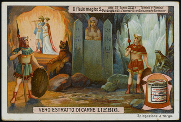 Magic Flute - Liebig 5. Date: 1791 - obrazy, fototapety, plakaty