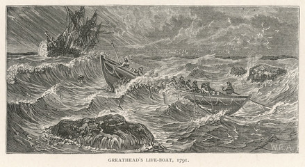 Greathead Lifeboat - Anon. Date: 1791