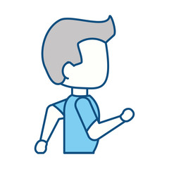 Man running cartoon icon vector illustration graphic design