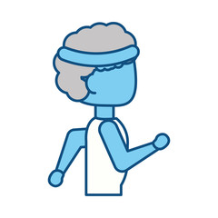 Man running cartoon icon vector illustration graphic design