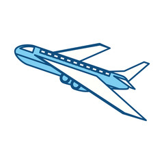 Fototapeta na wymiar isolated airplane taking off icon vector illustration graphic design