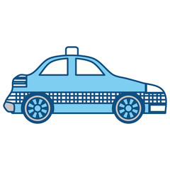 isolated taxi car icon vector illustration graphic design