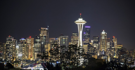 Seattle Skyline night