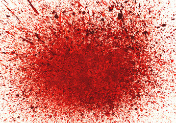 Abstract background with red ink splashes