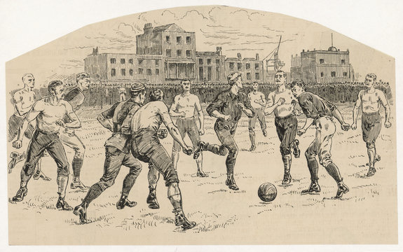 Carthusians versus Preston North End. Date: 1887