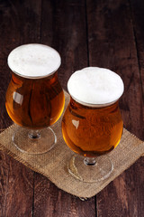 Still Life with a draft beer by the glass.