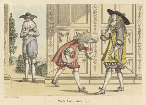 Costume - Men 1660s. Date: 1660 - 1675