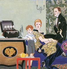 Family Listening In. Date: circa 1926