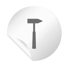 Runder Sticker - Hammer