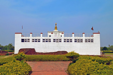 Fototapeta na wymiar Maya Devi Temple - birthplace of Buddha Siddhartha Gautama. Lumbini