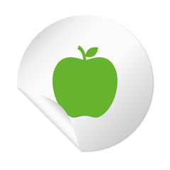 Runder Sticker - Apfel