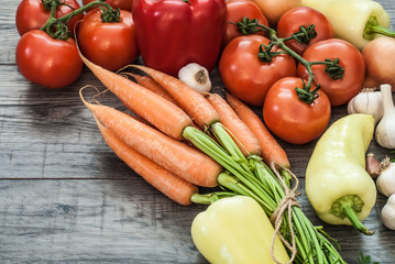 Vegetable fitness concept background.