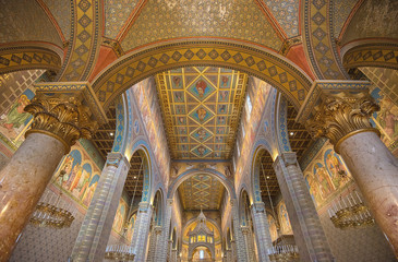 Fototapeta na wymiar Interior of Pecs Cathedral