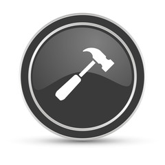 Schwarzer Button - Hammer