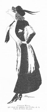 Colette - Vie Parisienne. Date: 1873 - 1954