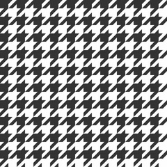 Houndstooth seamless pattern. Vintage textile texture. Classic fashion