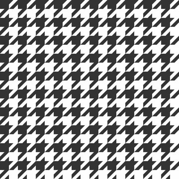 Houndstooth seamless pattern. Vintage textile texture. Classic fashion