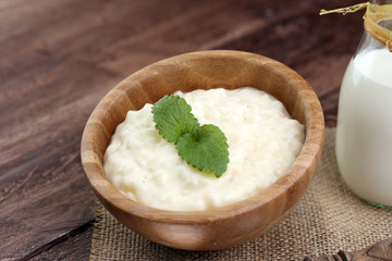 Milk rice pudding