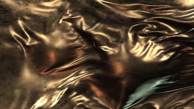 Animation grunge gold cloth