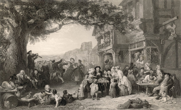 Village Country Fair. Date: late 18th century