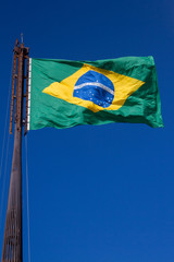 Brasilia in Green and Yellow Colors/Brasilia, DF - Brazil/Jul 6th, 2014, World Cup Decoration