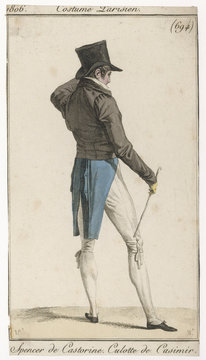 Costume Men Spencer 1806. Date: 1806