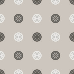 Checkers pattern. Seamless vector game background with black and white draughts