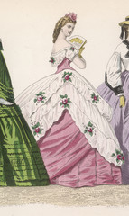 Evening Dress 1860s. Date: early 1860s