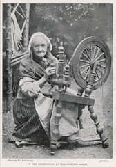 Spinning  Ireland. Date: circa 1900