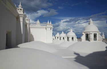 The view from the roof of Leon Cathedral in Nicaragua, the biggest cathedral in Central America
