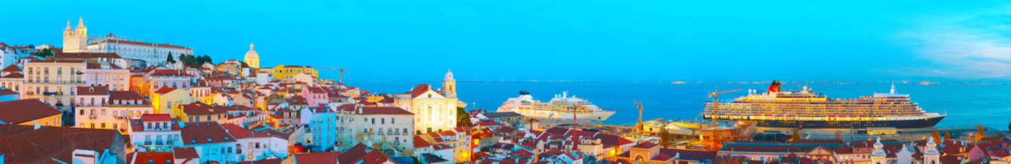 Lisbon Old Twon at twilight, Portugal