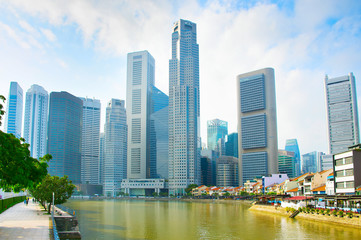 Fototapeta na wymiar Singapore Downtown skyline